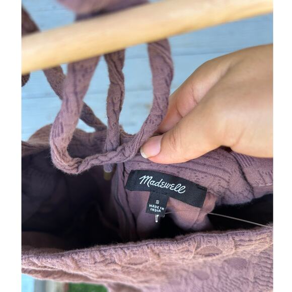 Madewell Floral quilted puff-sleeve mini dress size small - Picture 7 of 7